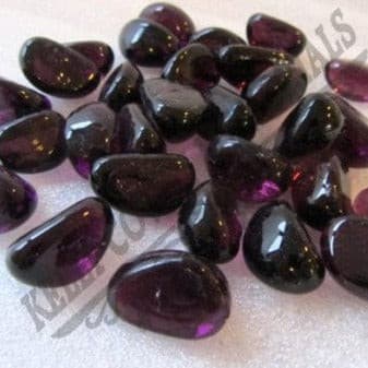 Purple Glass Pebbles - Dublin Headstones - Glasnevin - Balgriffin - Fingal - Dardistown - Kelly Cowin Memorials