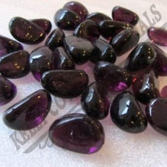 Purple Glass Pebbles - Dublin Headstones - Glasnevin - Balgriffin - Fingal - Dardistown -  Kelly Cowin Memorials