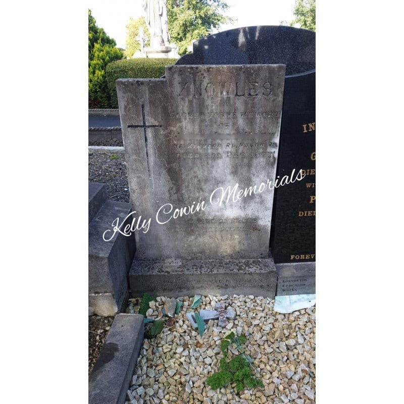 Grave Renovation 004 - Dublin Headstones - Glasnevin - Balgriffin - Fingal - Dardistown - Kelly Cowin Memorials