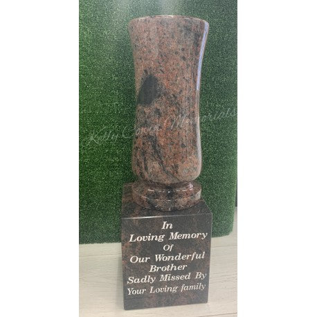 Base Granite Vase 012 - Dublin Headstones - Glasnevin - Balgriffin - Fingal - Dardistown - Kelly Cowin Memorials