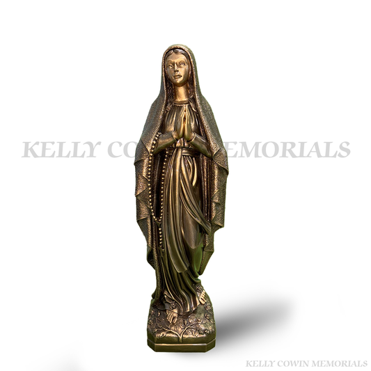 S028 - Bronze Our Lady Statue