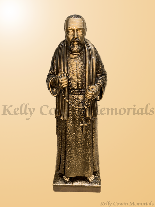 S001 – “Father Pio” Bronze Religious Statue
