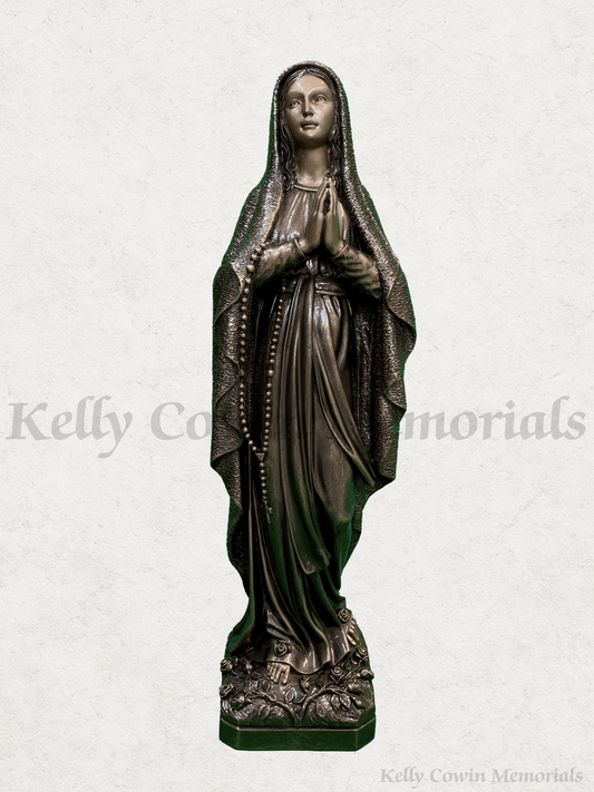 S028 - Bronze Our Lady Statue