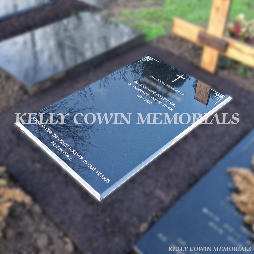 Black Granite  Headstone | St. Fintan’s Cemetery, Sutton