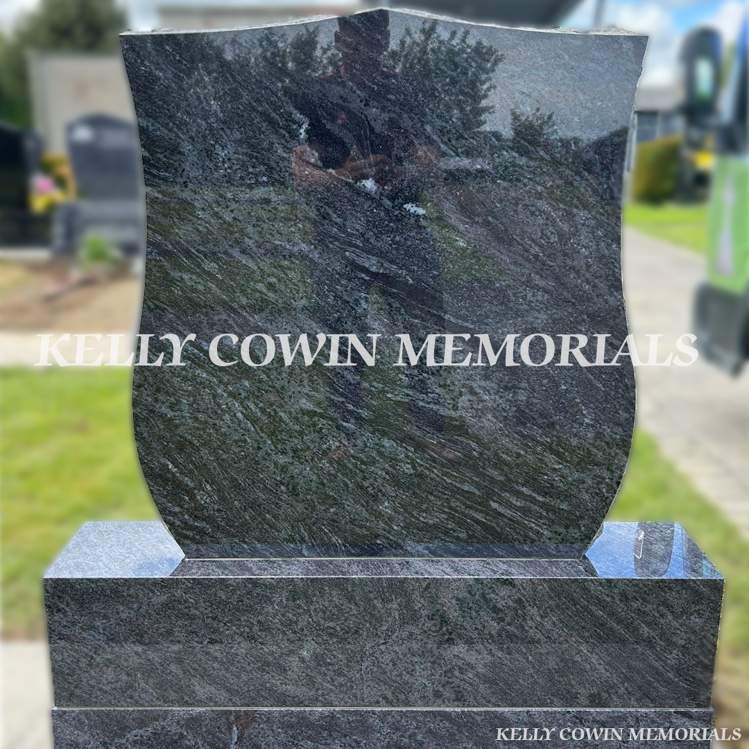 Back view of Blue Lagoon memorial 