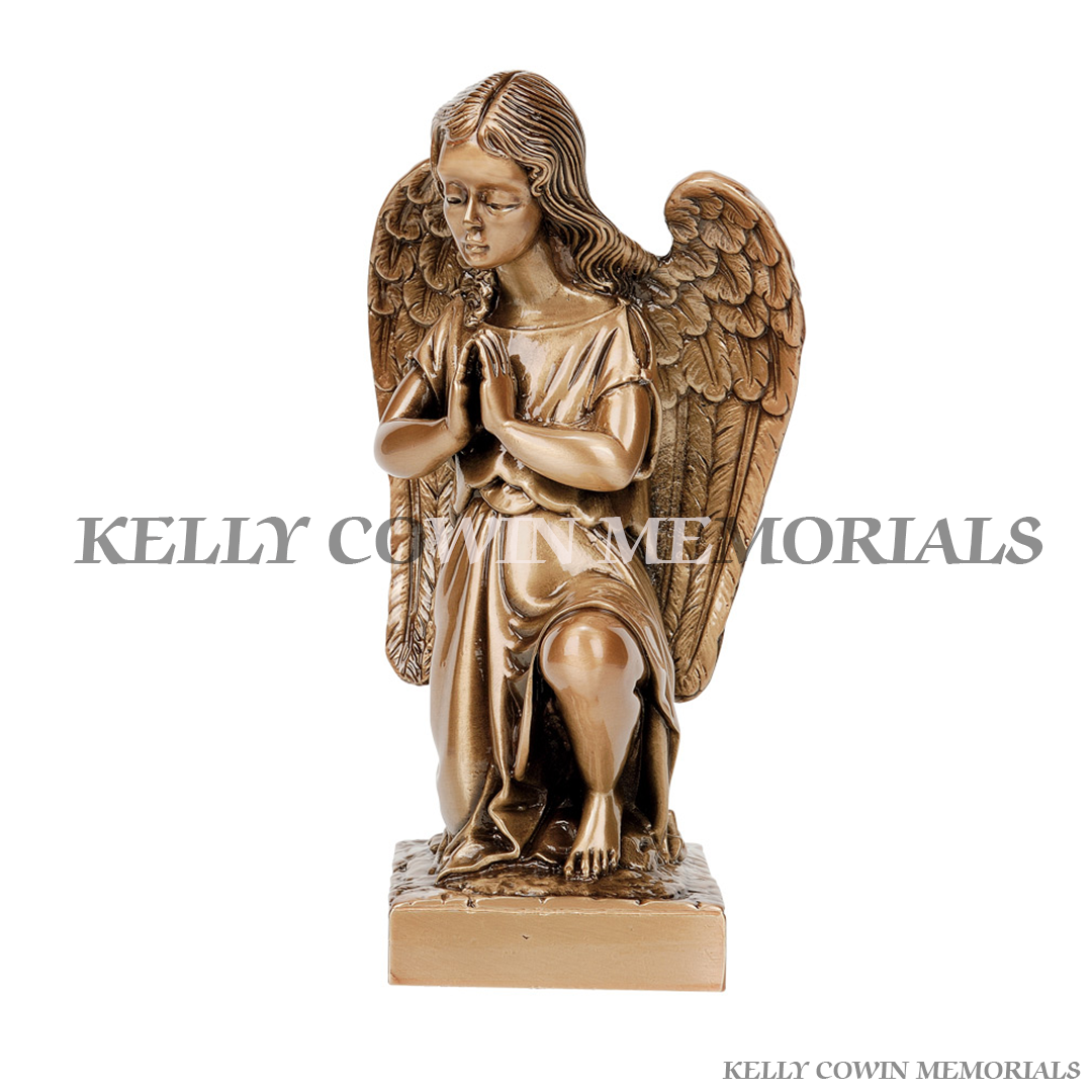 Bronze angel statue kelly cowin memorials local and nationwide