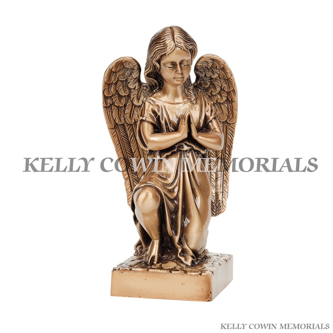 Bronze angel statue kelly cowin memorials local and nationwide
