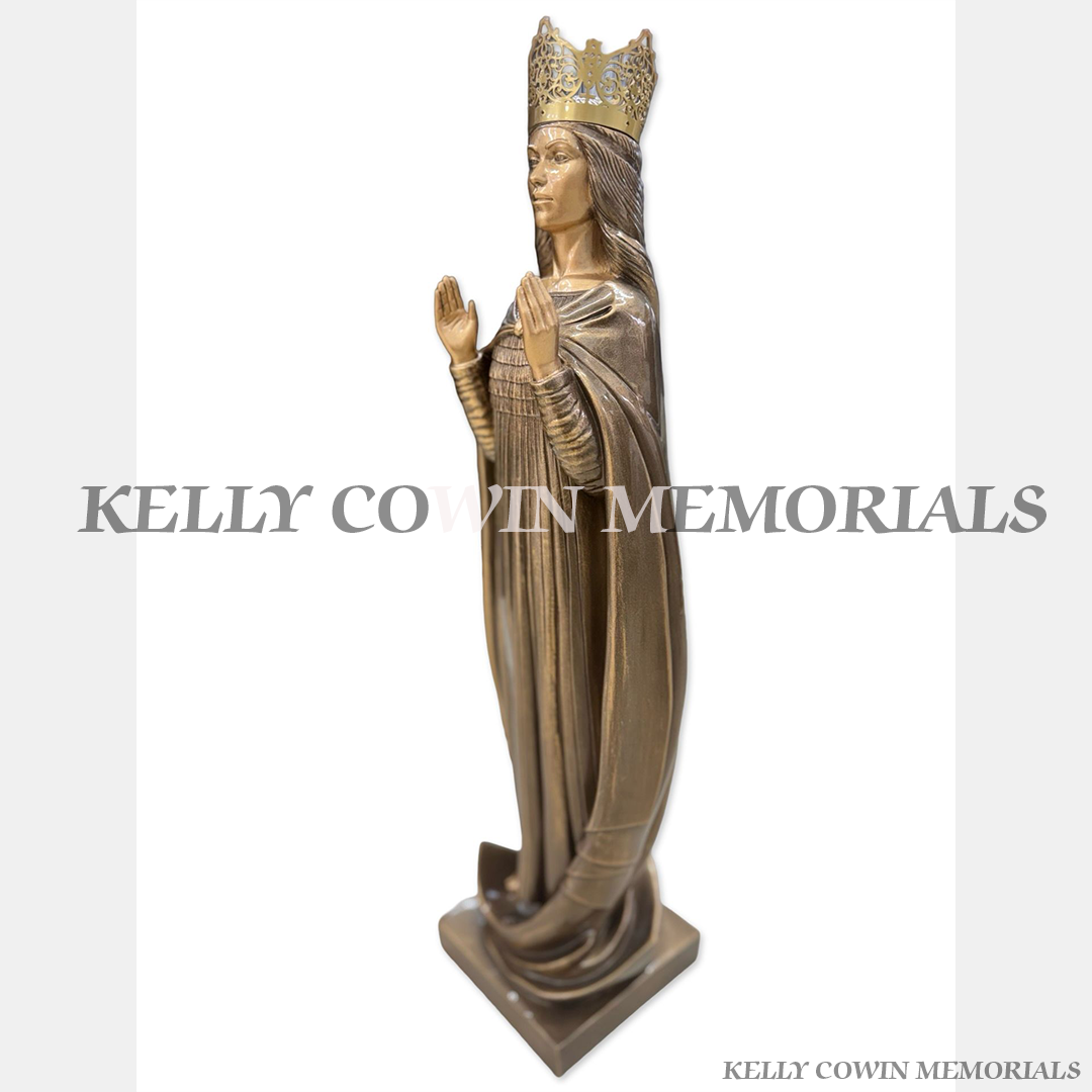 Bronze Our Lady Crown Statue | Kelly Cowin Memorials Ireland
