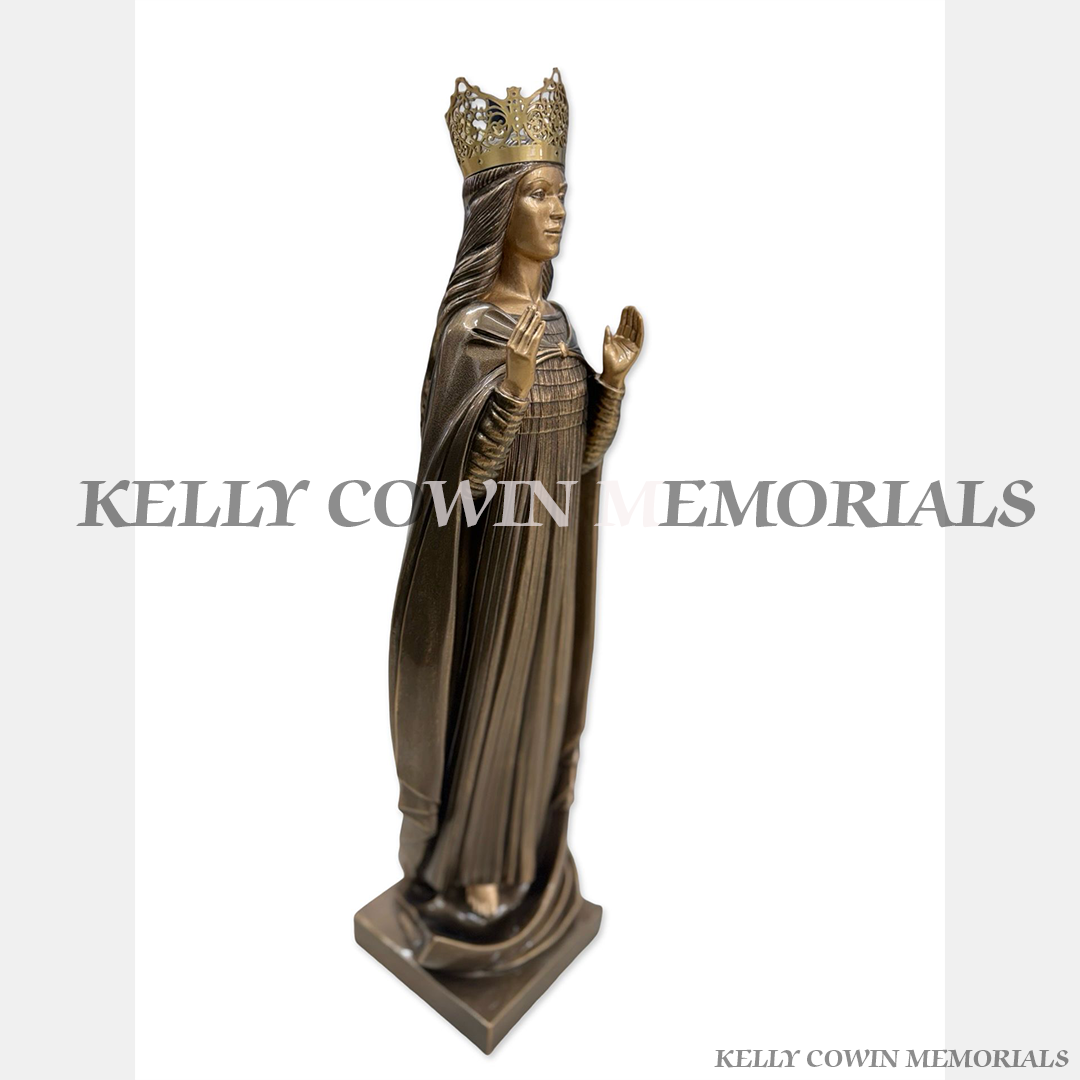 Bronze Our Lady Crown Statue | Kelly Cowin Memorials Ireland