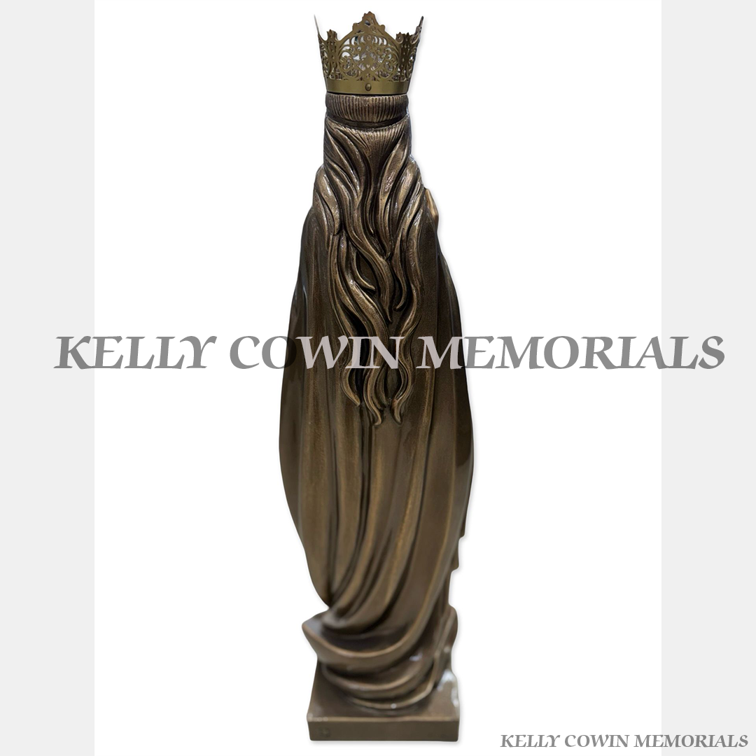 Bronze Our Lady Crown Statue | Kelly Cowin Memorials Ireland