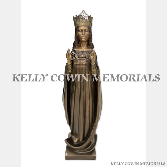Bronze Our Lady Crown Statue | Kelly Cowin Memorials Ireland
