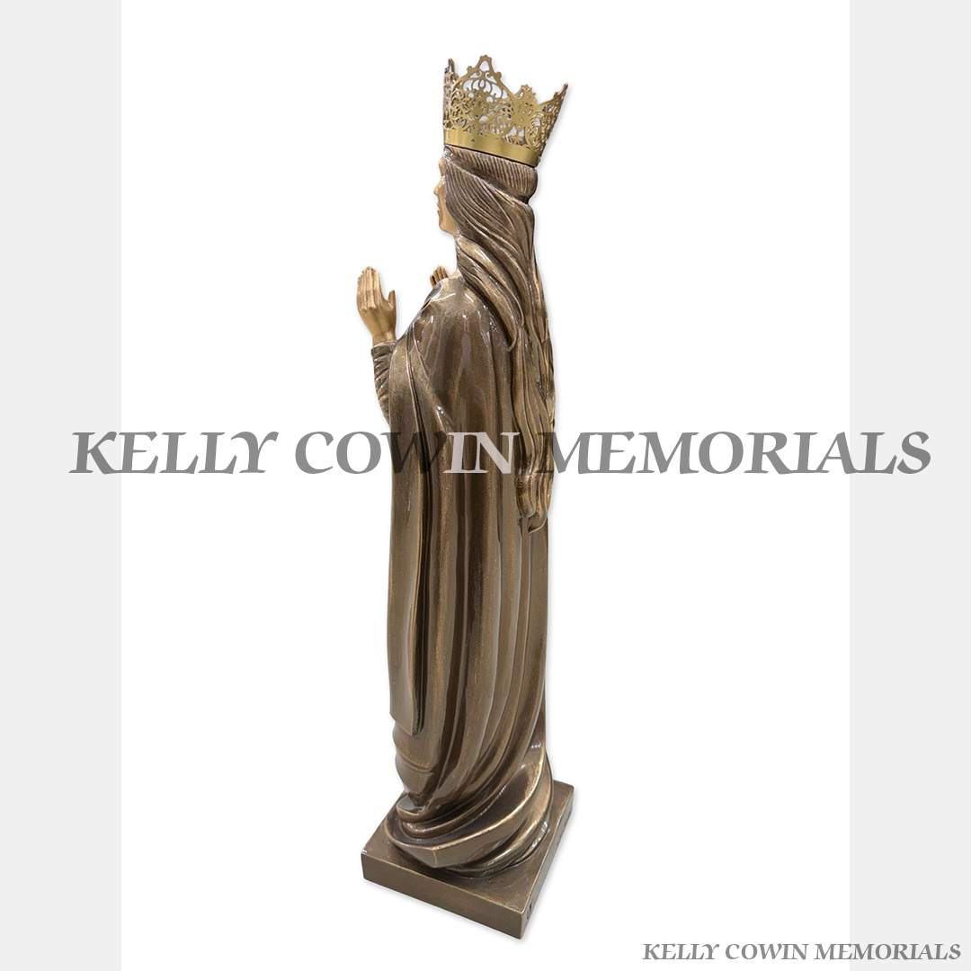 Bronze Our Lady Crown Statue | Kelly Cowin Memorials Ireland