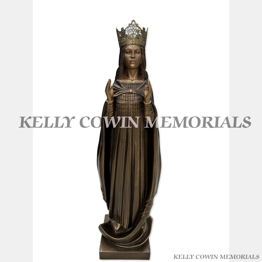 Bronze Our Lady Crown Statue | Kelly Cowin Memorials Ireland
