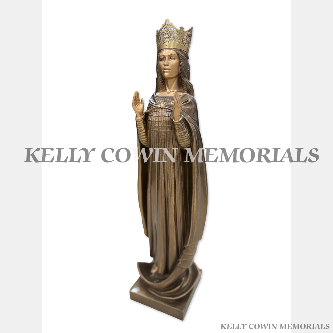 Bronze Our Lady Crown Statue | Kelly Cowin Memorials Ireland