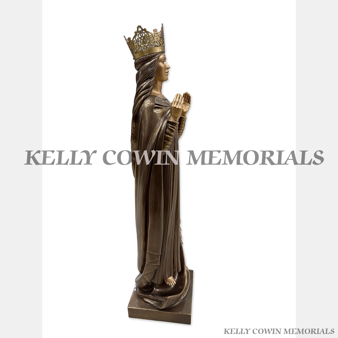 Bronze Our Lady Crown Statue | Kelly Cowin Memorials Ireland