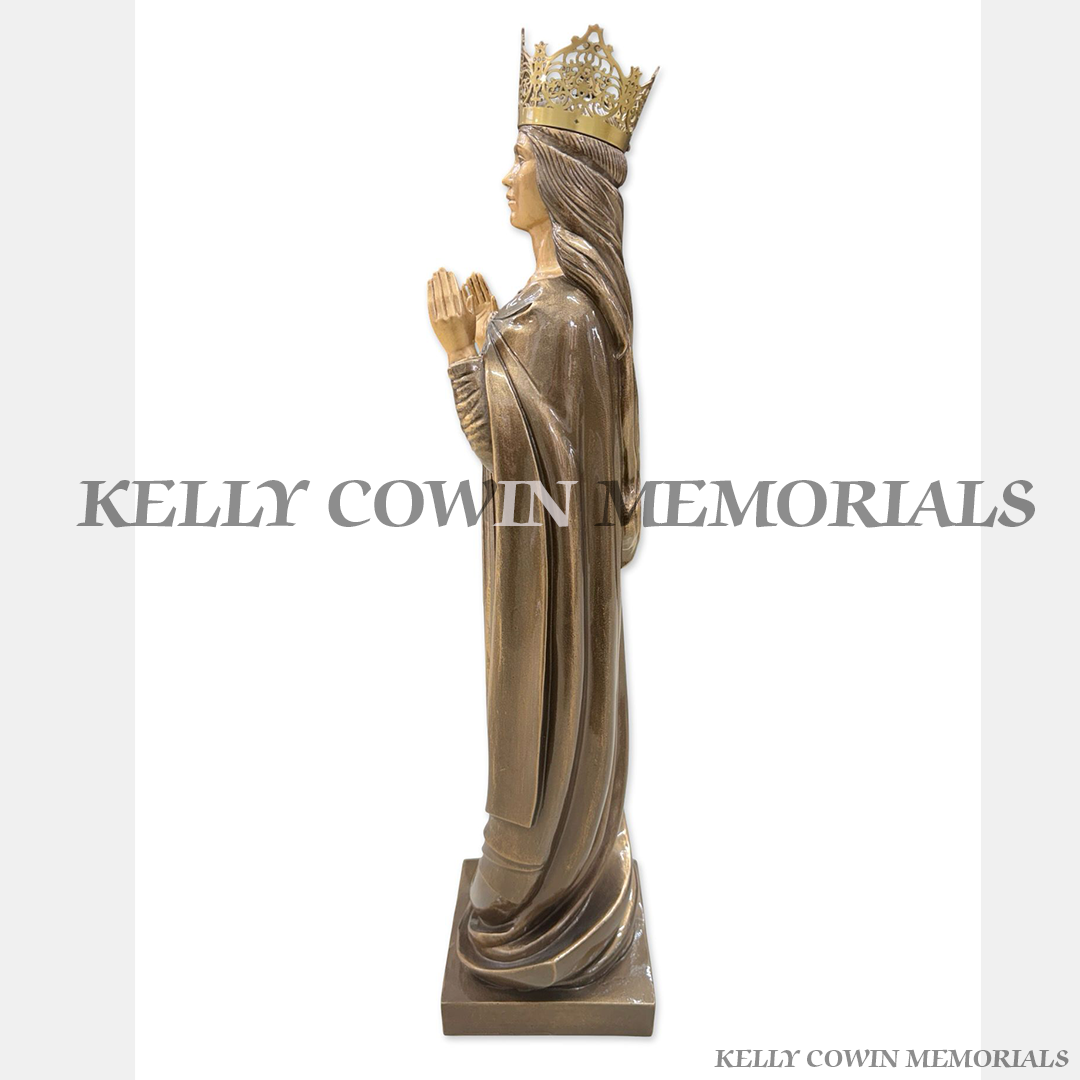 Bronze Our Lady Crown Statue | Kelly Cowin Memorials Ireland