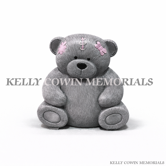 Carved granite teddy bear grave accessory children’s memorial ornament Ireland