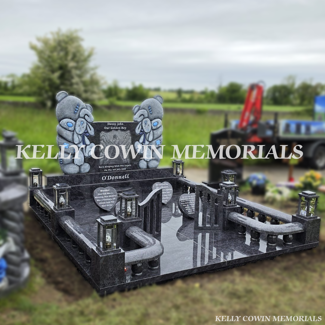 custom blue lagoon grey children headstone limerick