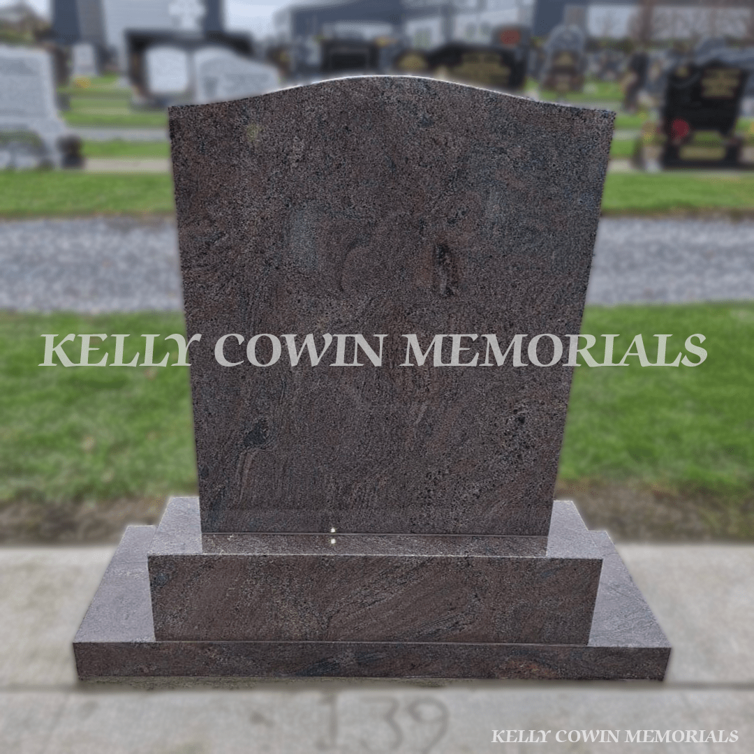 Paradiso Granite OG Headstone in Dardistown Cemetery - Kelly Cowin Memorials