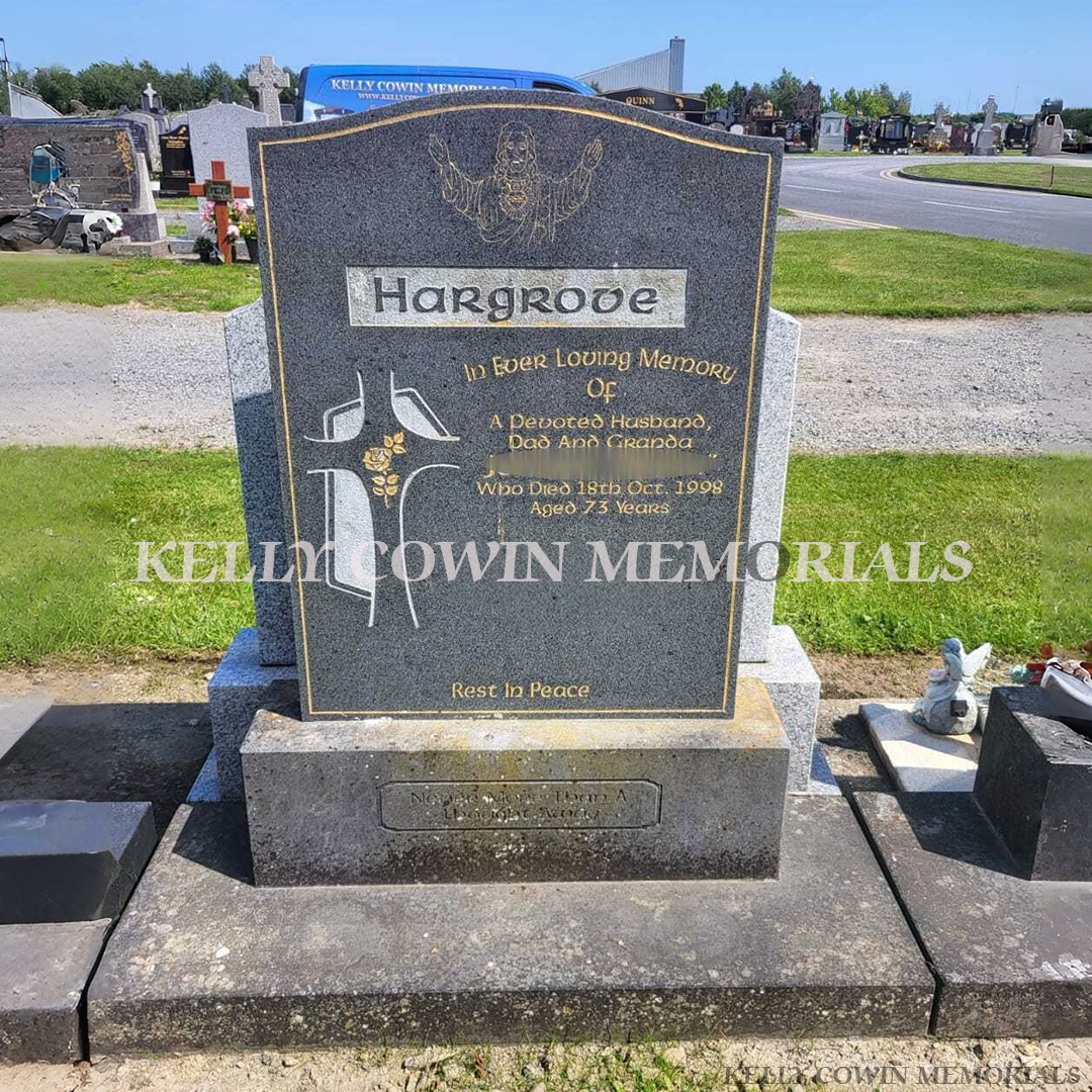 Expert headstone renovation in Dublin & nationwide. See before & after memorial restoration including cleaning, repainting & granite base refurbishment. Get a quote today.