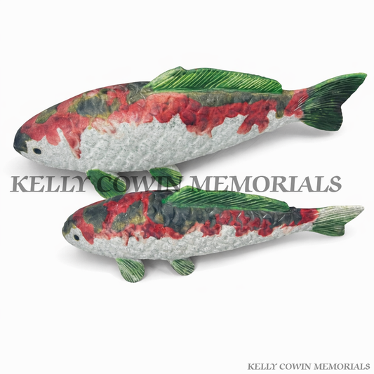 Granite fish grave accessory memorial ornament for headstone Ireland