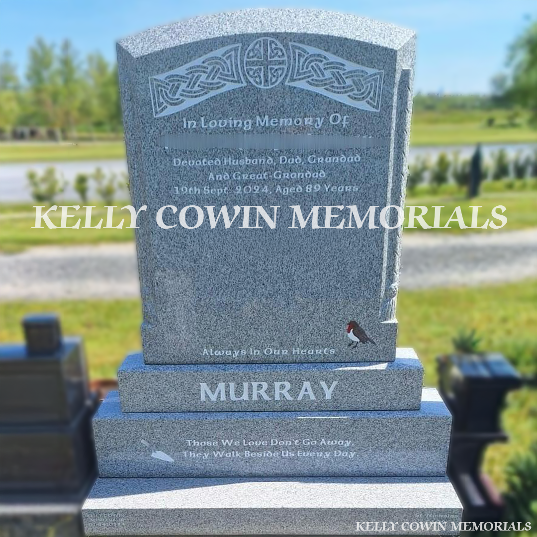Grey Granite Polished Boulder Headstone | Dardistown Cemetery - Kelly Cowin Memorials