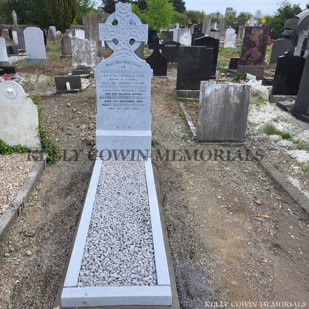 Celtic Cross Headstone Renovation | Kelly Cowin Memorials Ireland
