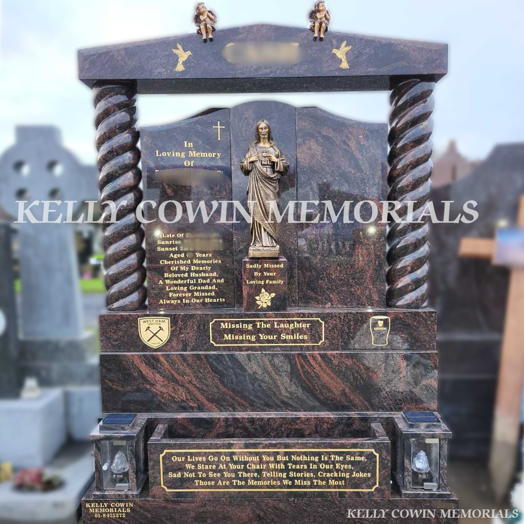 Pandora Granite "Gates Of Heaven" Headstone | Bohernabreena Cemetery - Kelly Cowin Memorials