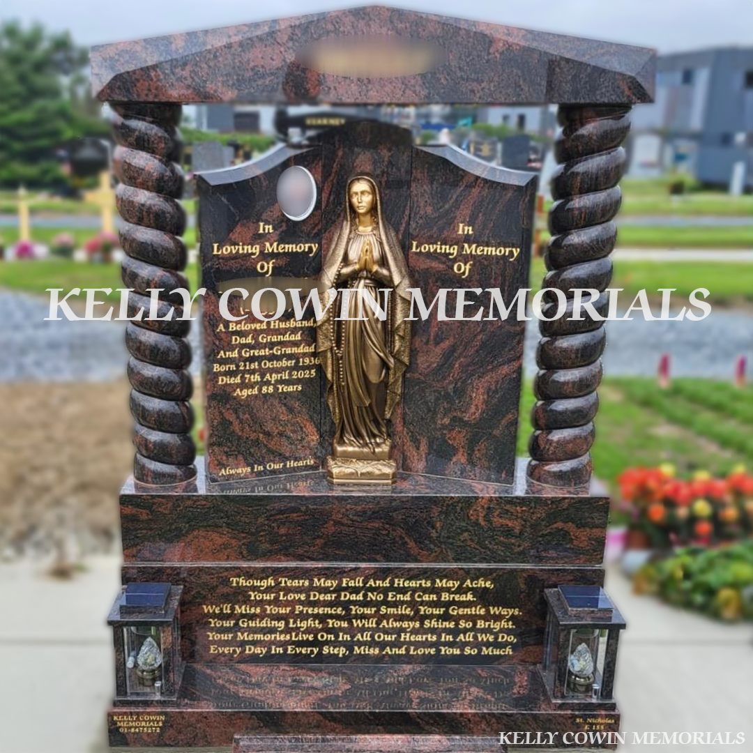 Pandora Granite "Gates Of Heaven" Headstone | Dardistown Cemetery - Kelly Cowin Memorials