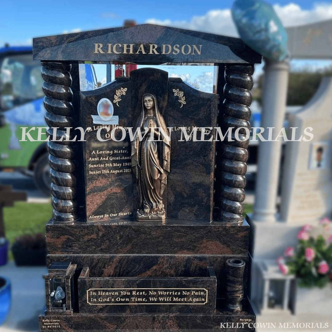 Pandora Granite “Gates of Heaven” Headstone | Balgriffin Cemetery - Kelly Cowin Memorials