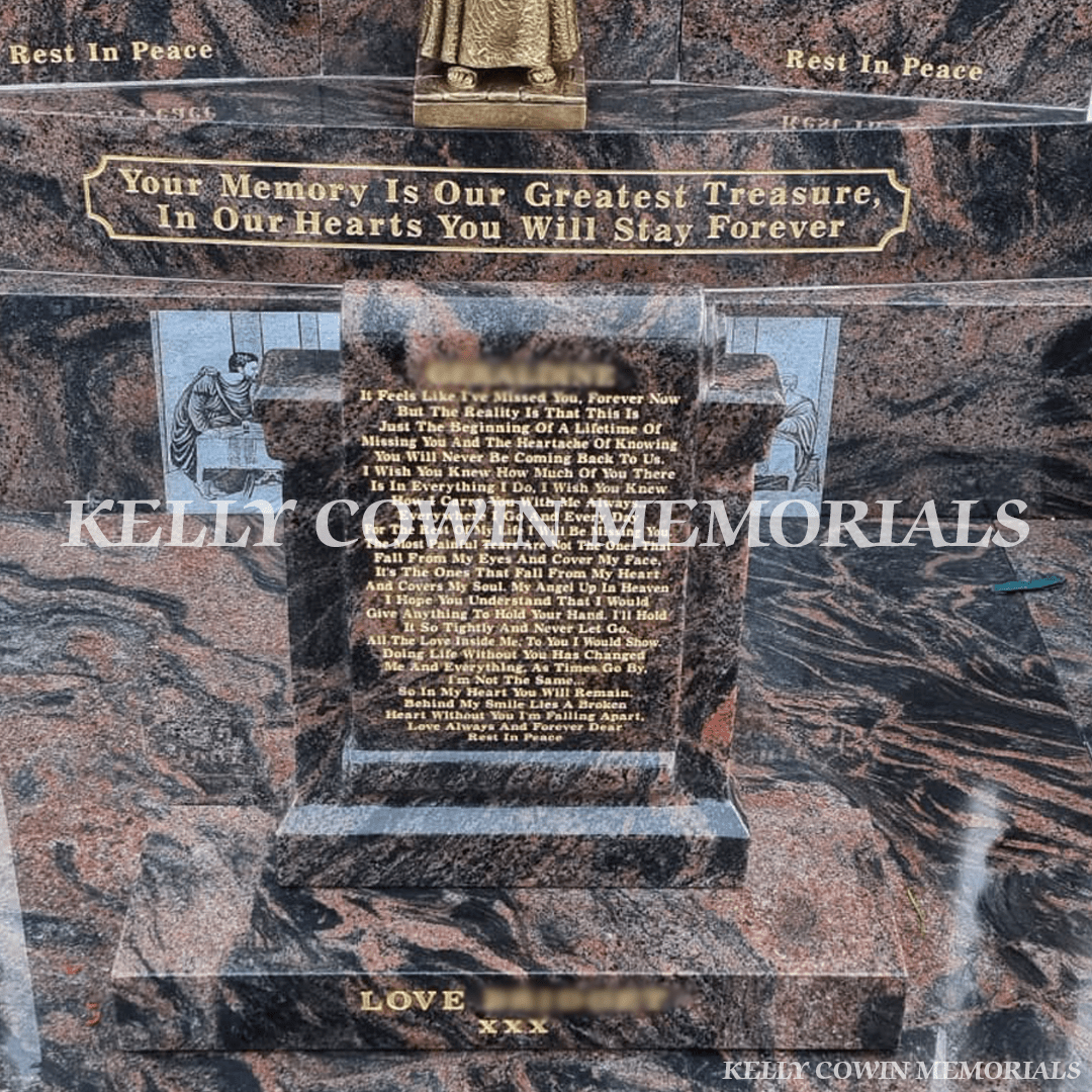 Pandora “Gates to Heaven” Memorial With Twisted Pillars — Kilkenny - Kelly Cowin Memorials