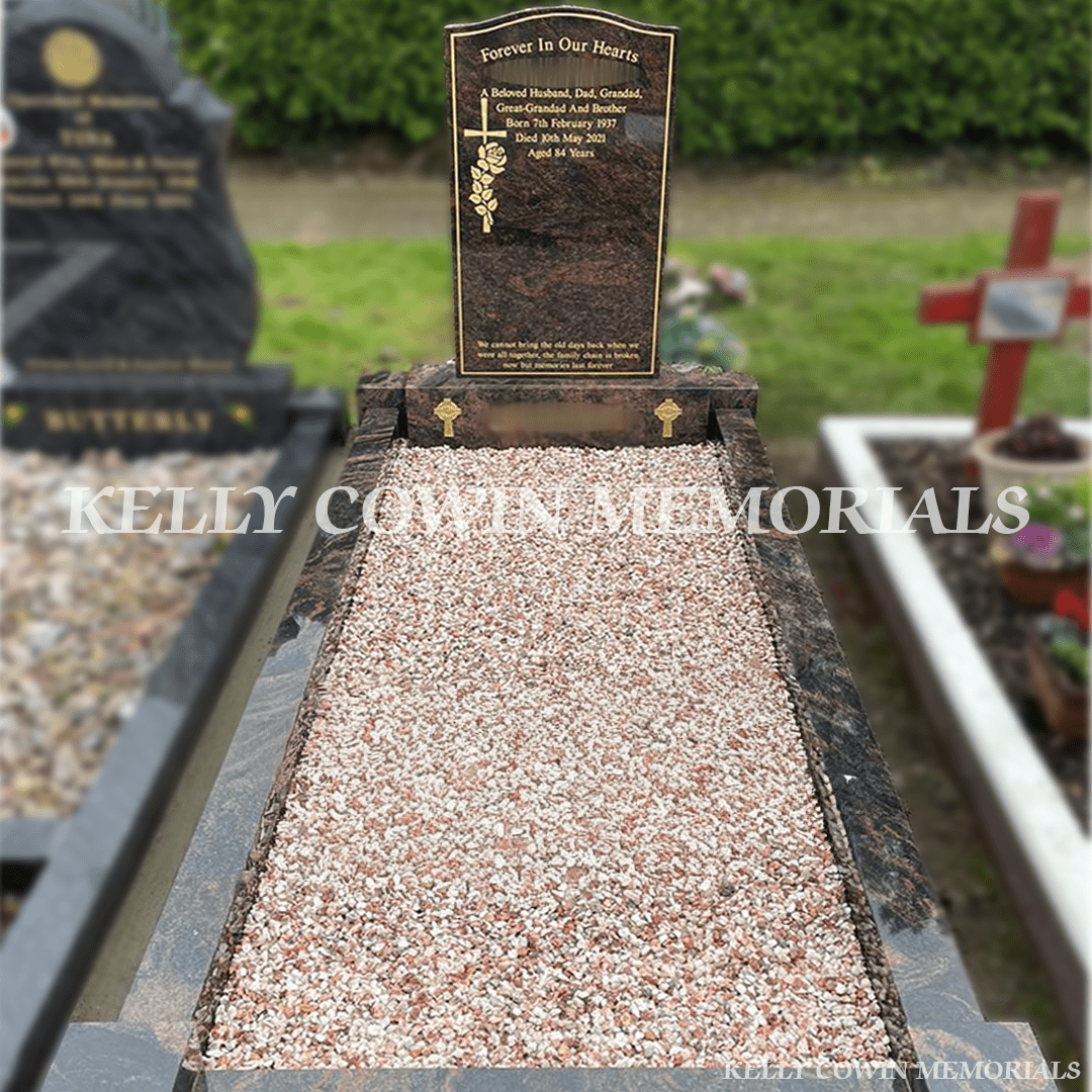 Pandora Granite Og Headstone & Kerbing | Whitestown Cemetery - Kelly Cowin Memorials