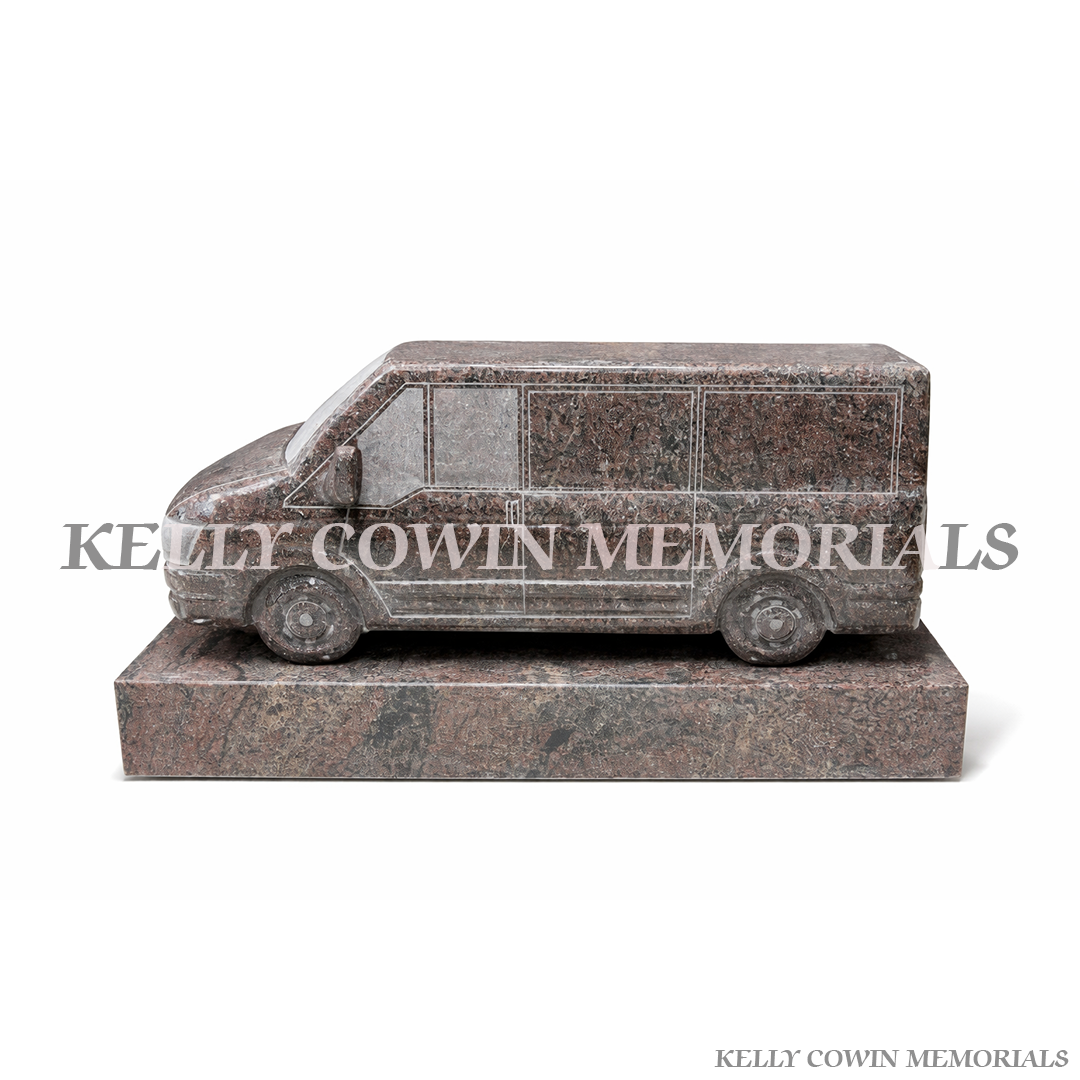 Paradiso Custom Transit Van in Granite | Kelly Cowin Memorials Ireland