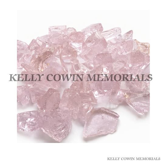 Grey decorative glass beads for grave memorials supplied in Dublin by Kelly Cowin Memorials with nationwide delivery across Ireland.