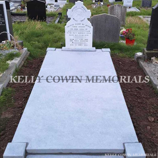 after grave renovation with full granite covering slab in Dublin and nationwide Ireland