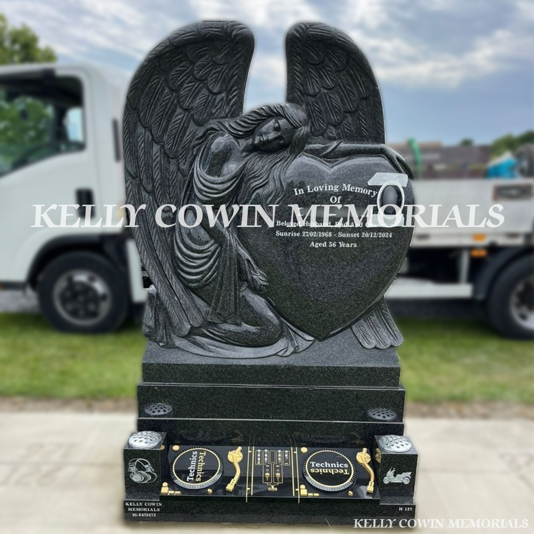 Rustenburg Granite Angel Headstone | Dardistown Cemetery - Kelly Cowin Memorials
