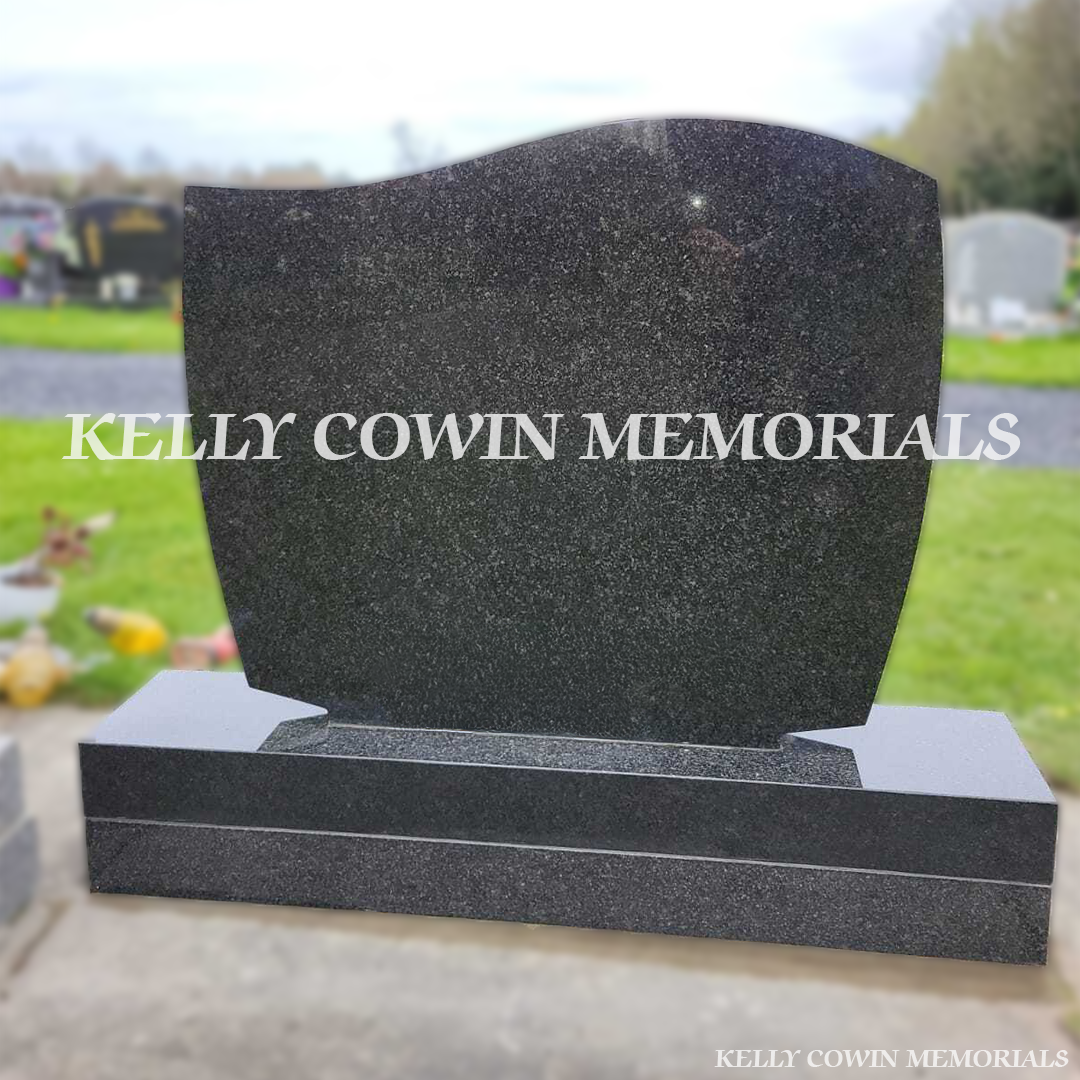 Back view of Rustenburg C1 headstone installed by Kelly Cowin Memorials in Newlands Cross Cemetery