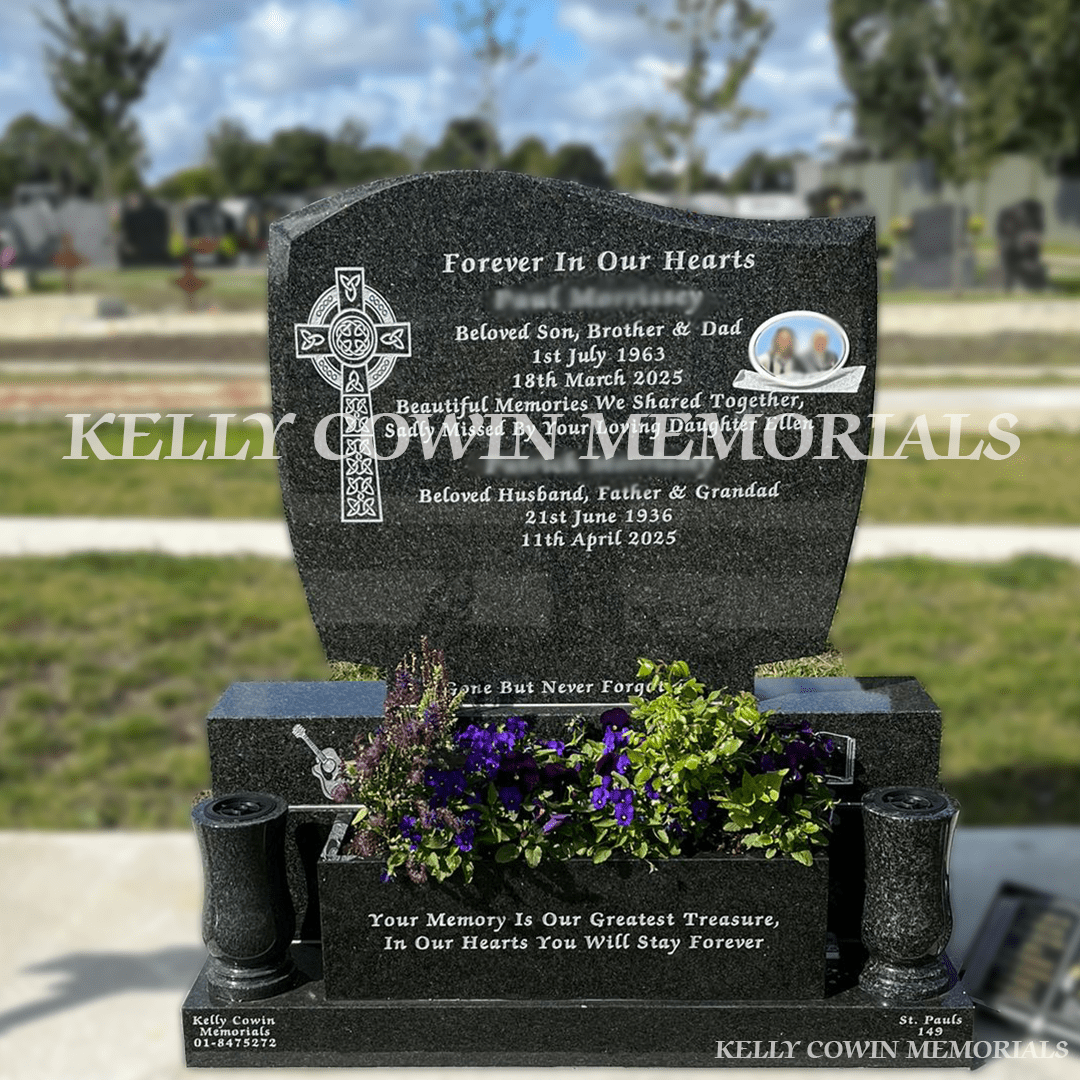 Rustenburg Granite C1 Headstone | Balgriffin Cemetery - Kelly Cowin Memorials