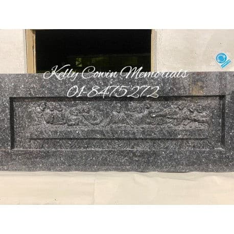 Carved Last Supper Plaque - Dublin Headstones - Glasnevin - Balgriffin - Fingal - Dardistown -  Kelly Cowin Memorials