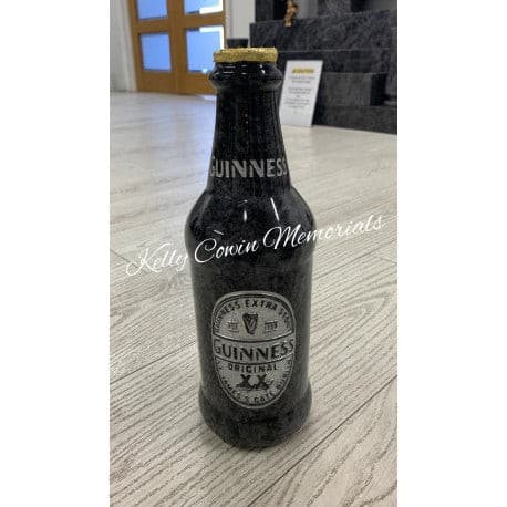 Guinness Granite Beer Bottle Grave Accessory 002 - Dublin Headstones - Glasnevin - Balgriffin - Fingal - Dardistown -  Kelly Cowin Memorials