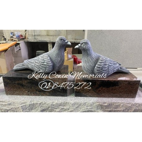 Pigeon Grave Accessory - Dublin Headstones - Glasnevin - Balgriffin - Fingal - Dardistown -  Kelly Cowin Memorials