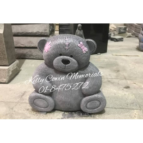 Teddy Bear Grave Accessory 007 - Dublin Headstones - Glasnevin - Balgriffin - Fingal - Dardistown -  Kelly Cowin Memorials