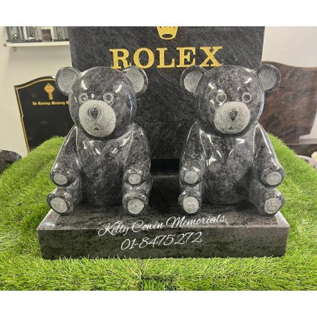 Teddy Bear Grave Accessory - Dublin Headstones - Glasnevin - Balgriffin - Fingal - Dardistown -  Kelly Cowin Memorials