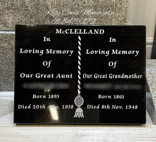 A100 - Granite Plaque
