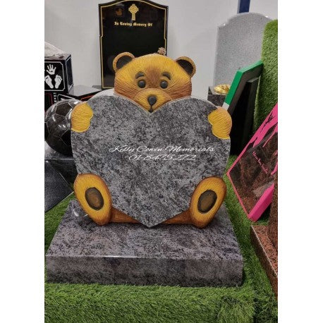 Teddy Bear Grave Accessory 003 - Dublin Headstones - Glasnevin - Balgriffin - Fingal - Dardistown -  Kelly Cowin Memorials